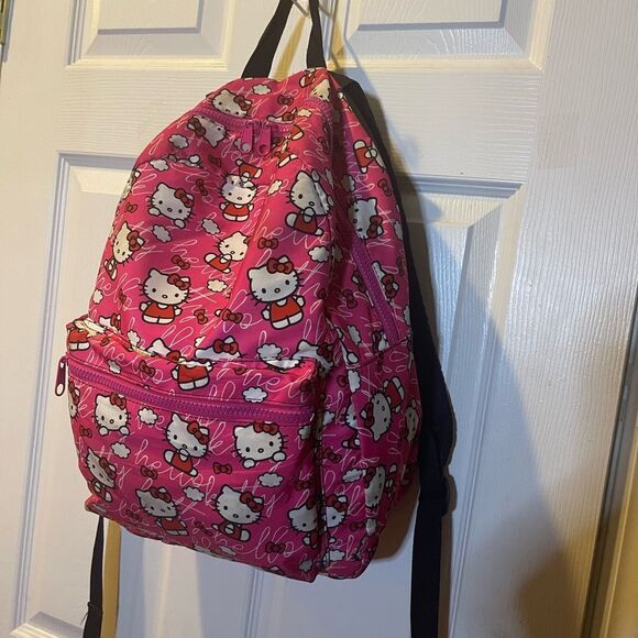 Hello Kitty Sanrio Pink nylon medium Backpack - Picture 2 of 9
